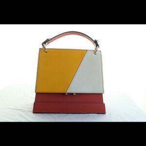 Incomplete brand boxy purse